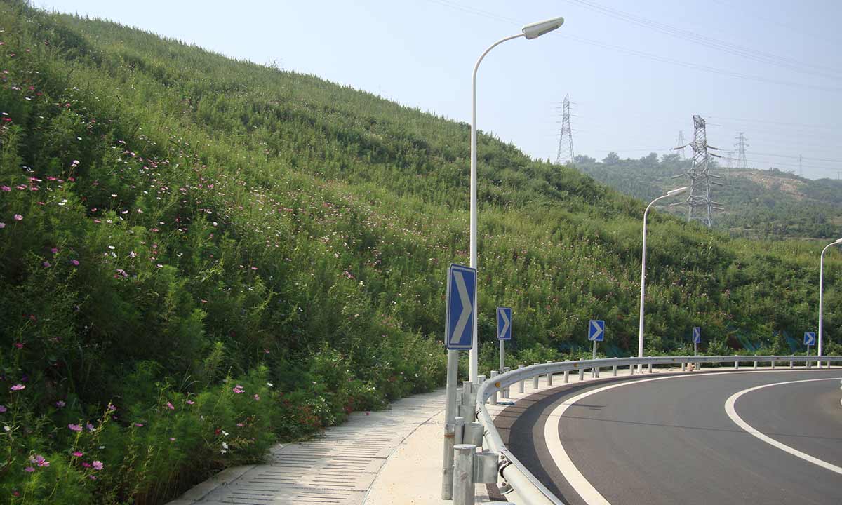 北京門頭溝外環連接線邊坡綠化